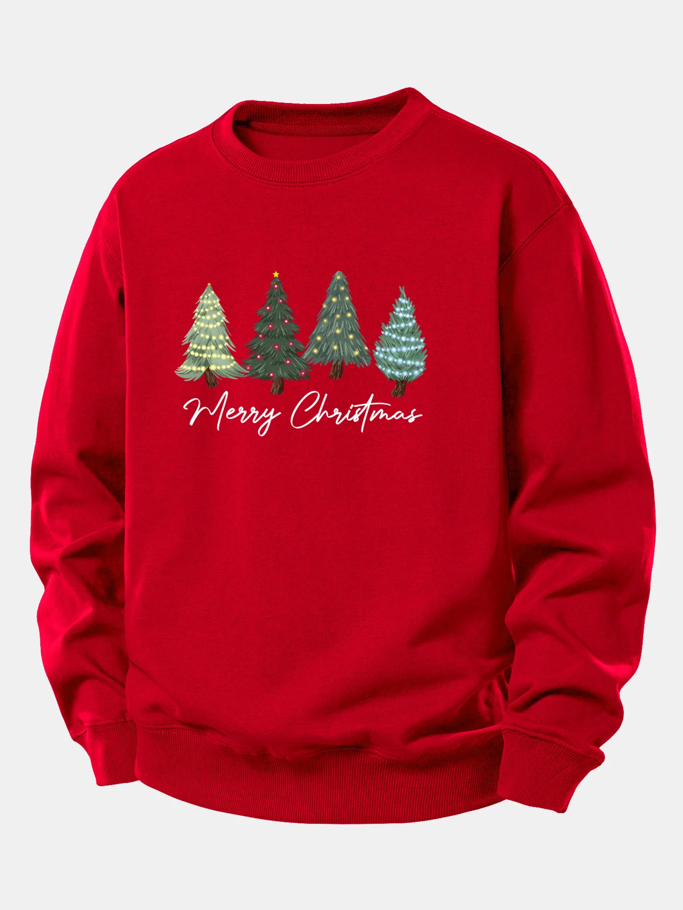 Christmas Tree Print Relax Fit Sweatshirt