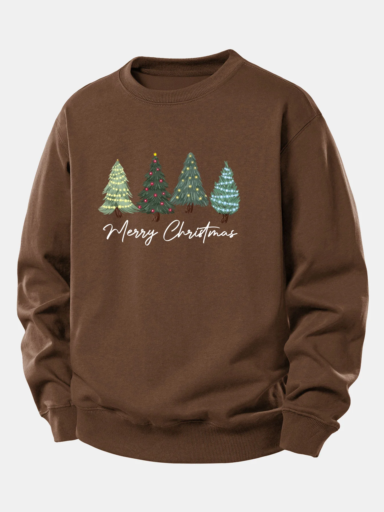 Christmas Tree Print Relax Fit Sweatshirt - Image 10