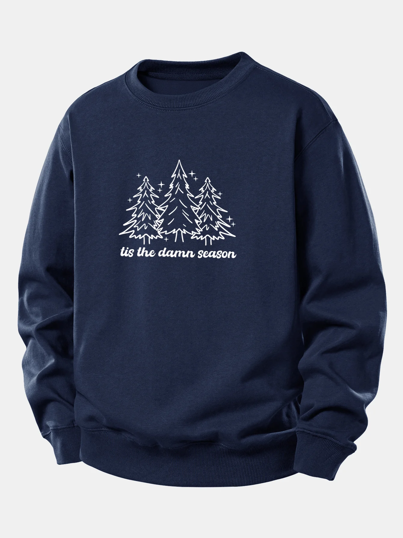 Christmas Tree Print Relax Fit Sweatshirt - Image 10