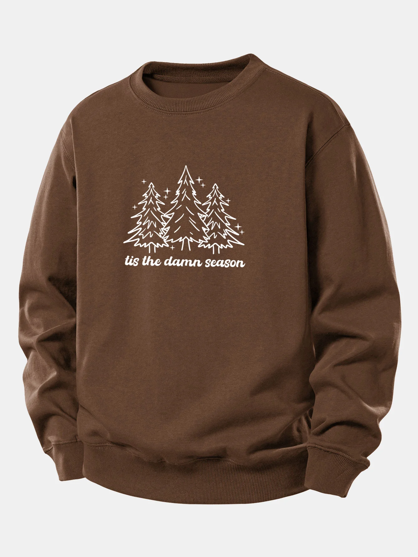 Christmas Tree Print Relax Fit Sweatshirt - Image 6