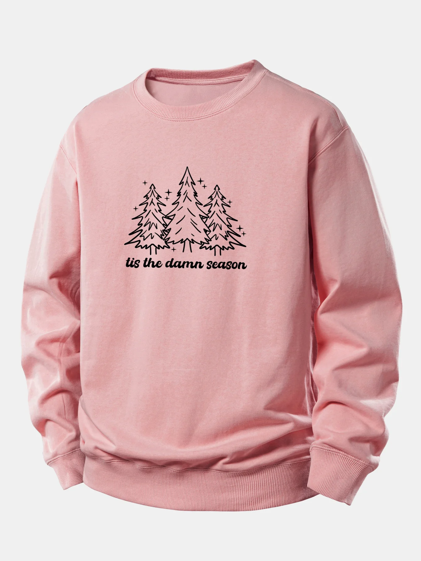 Christmas Tree Print Relax Fit Sweatshirt - Image 7