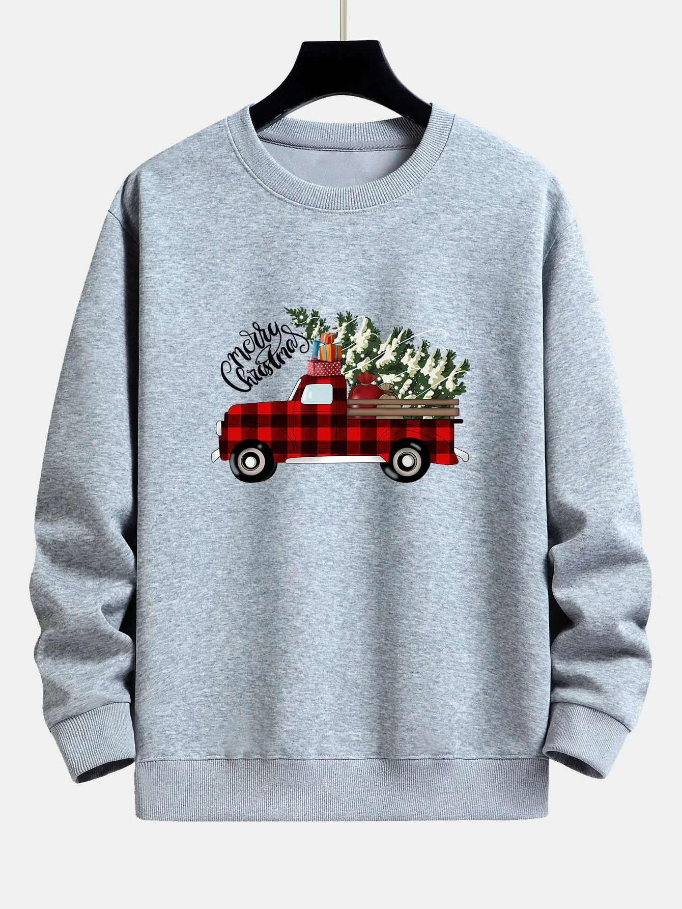 Weihnachts-Lkw-Druck Relaxed Fit Sweatshirt - Image 4