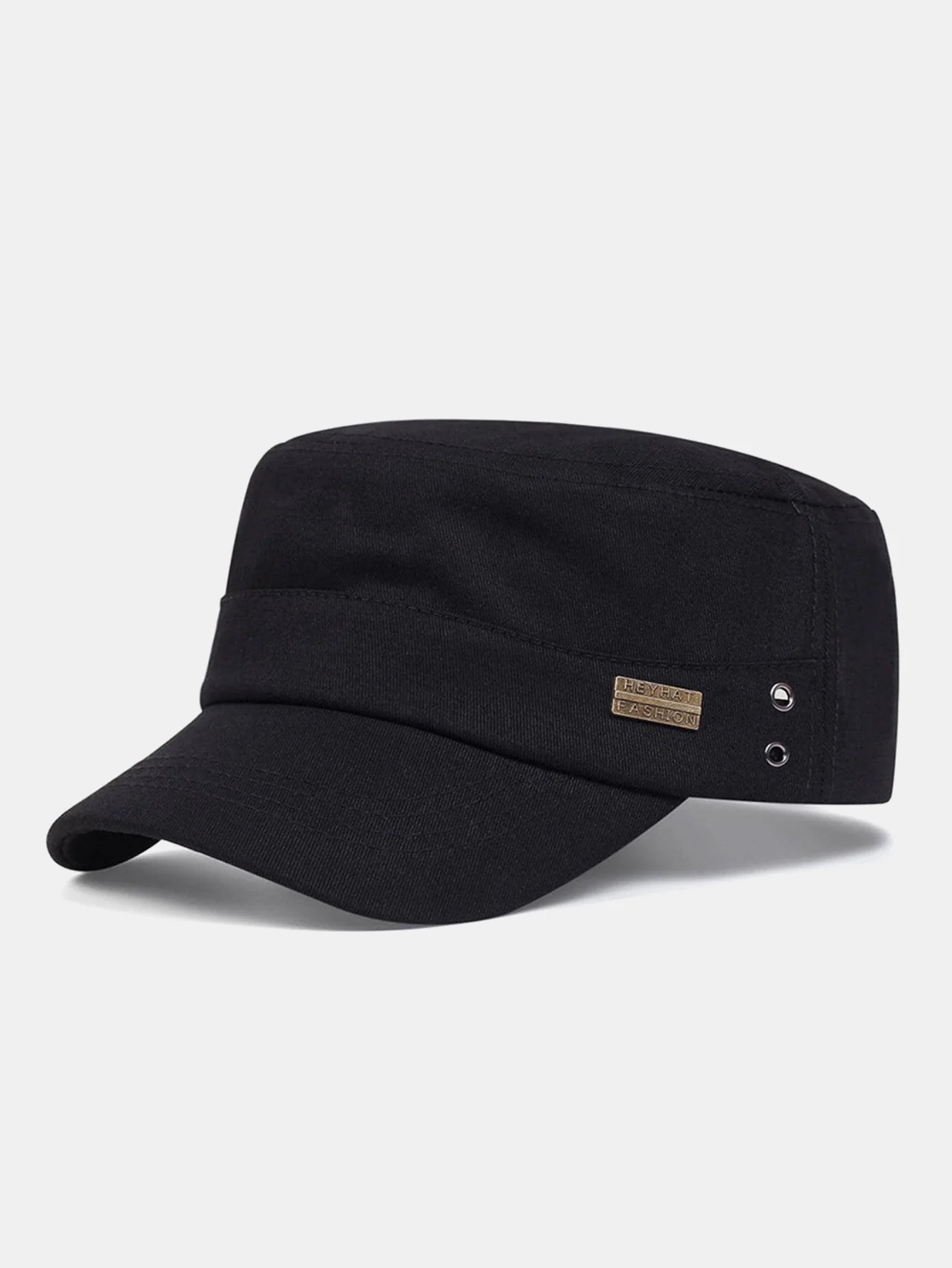 Classic Military Cadet Cap Cotton Flat Top Army Hat - Image 3