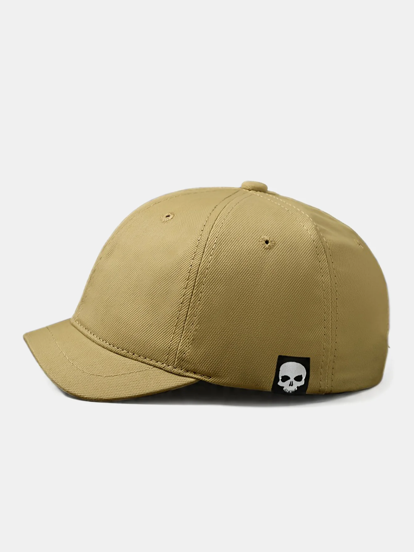 Cloth Patch Skull Pattern Baseball Cap Fashion Short Brim Cap Outdoor Travel Vacation Casual  Hat - Image 2