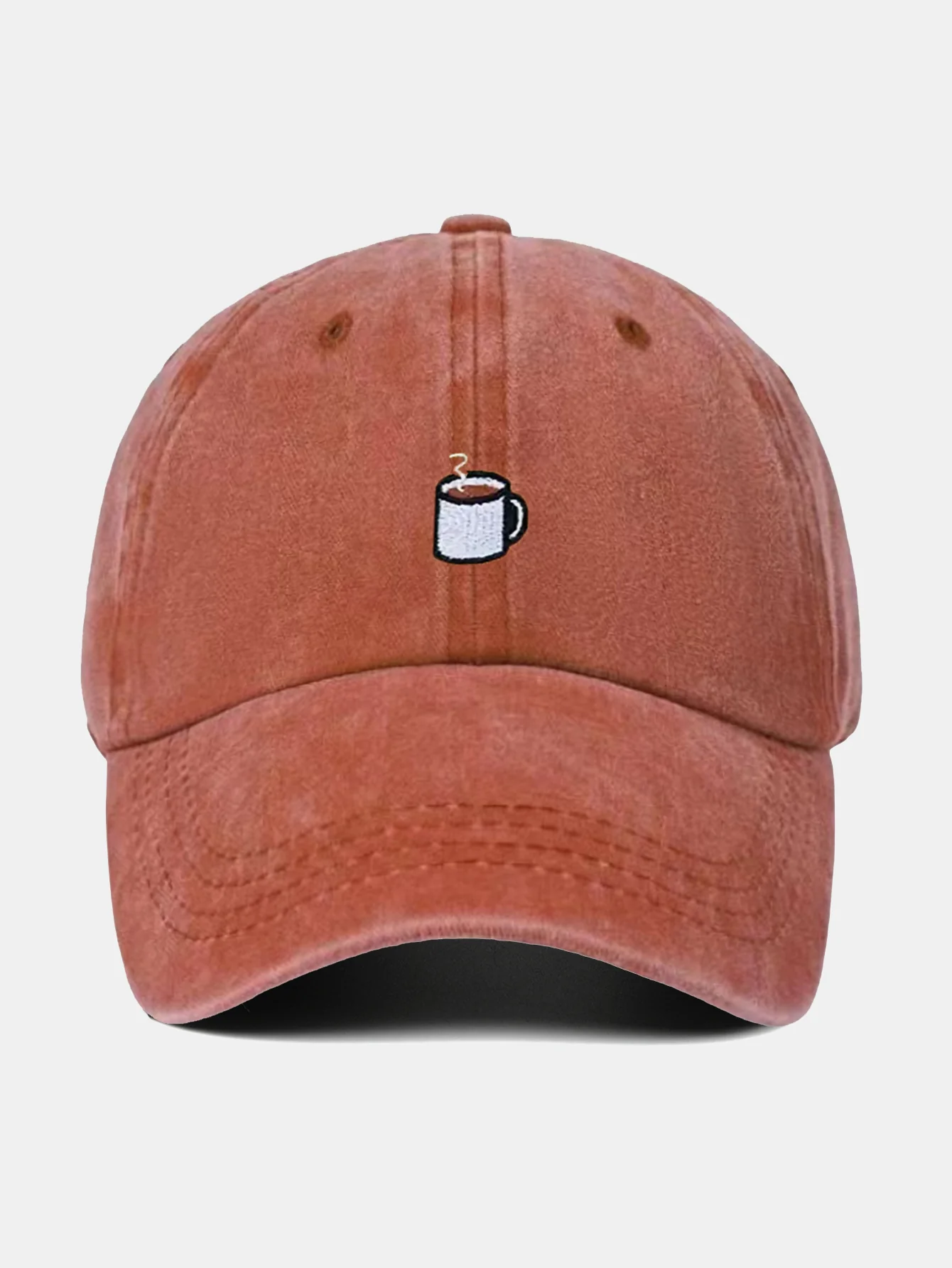 Kaffee Stickerei Freizeit Verstellbare Baseballkappe - Image 9