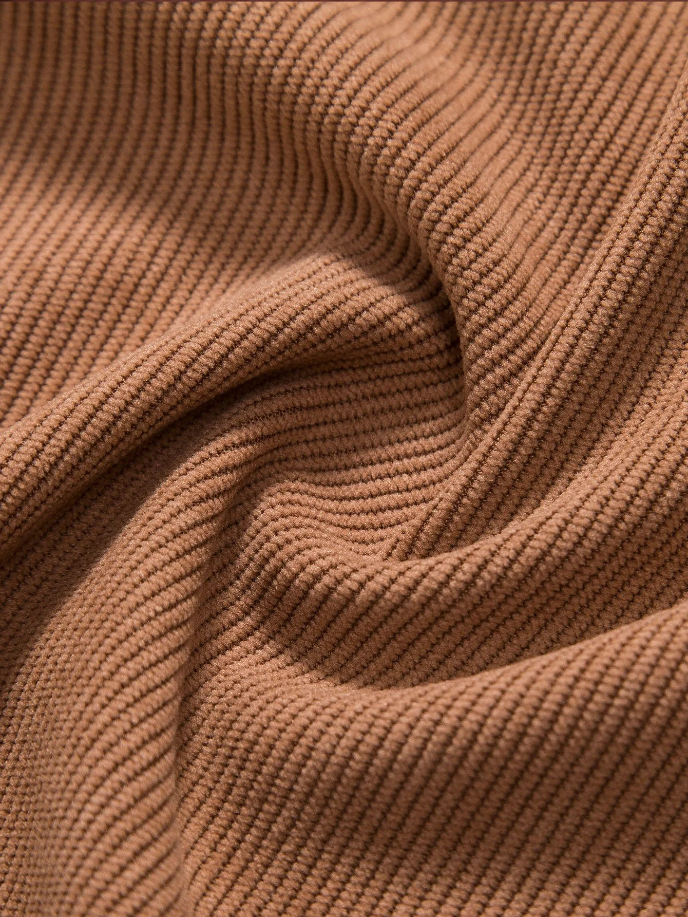 Farbblock Corduroy Polo-Shirt - Image 4