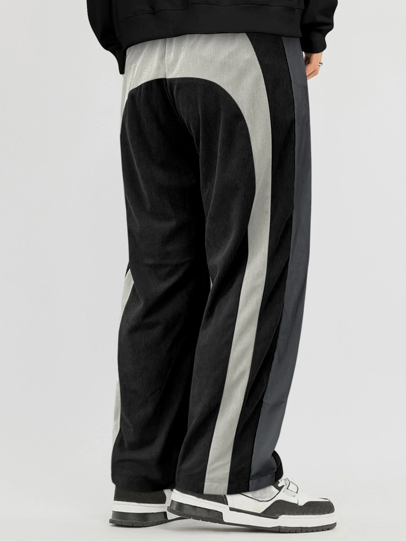 Farbe Block Corduroy Hose mit geradem Bein - Image 4