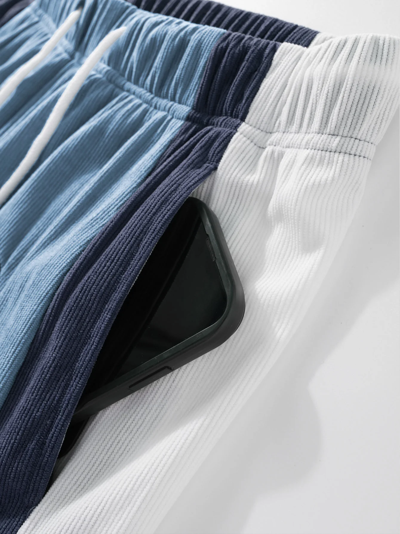 Farbe Block Corduroy Hose mit geradem Bein - Image 8