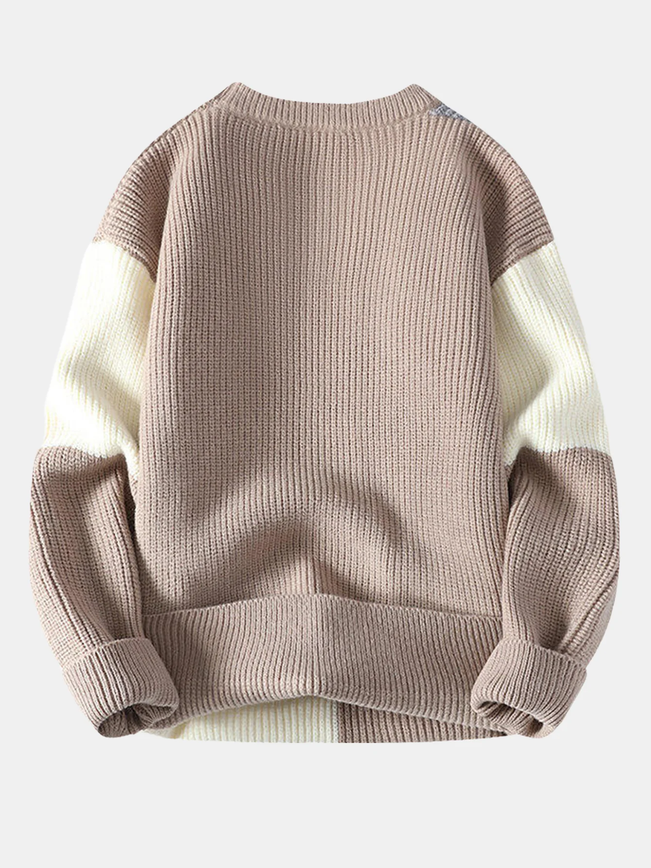 Color Block Crew Neck Sweater - Image 3