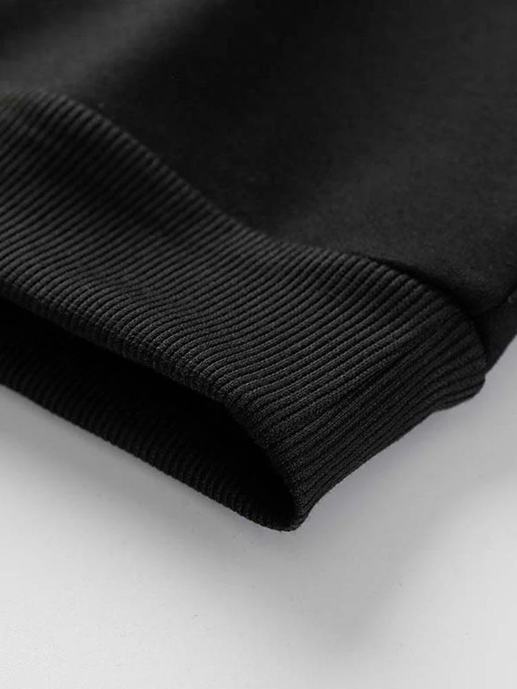 Farbblock Rundhals Sweatshirt - Image 7