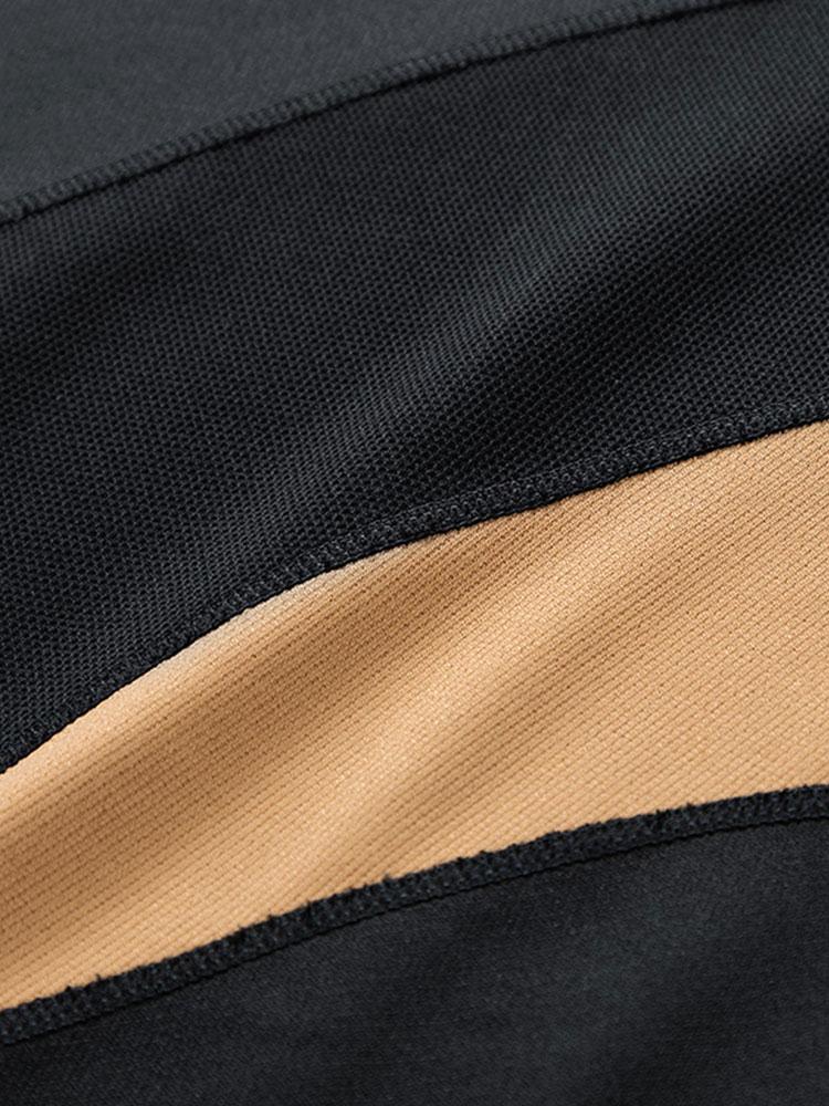 Farbblock Rundhals Sweatshirt - Image 7