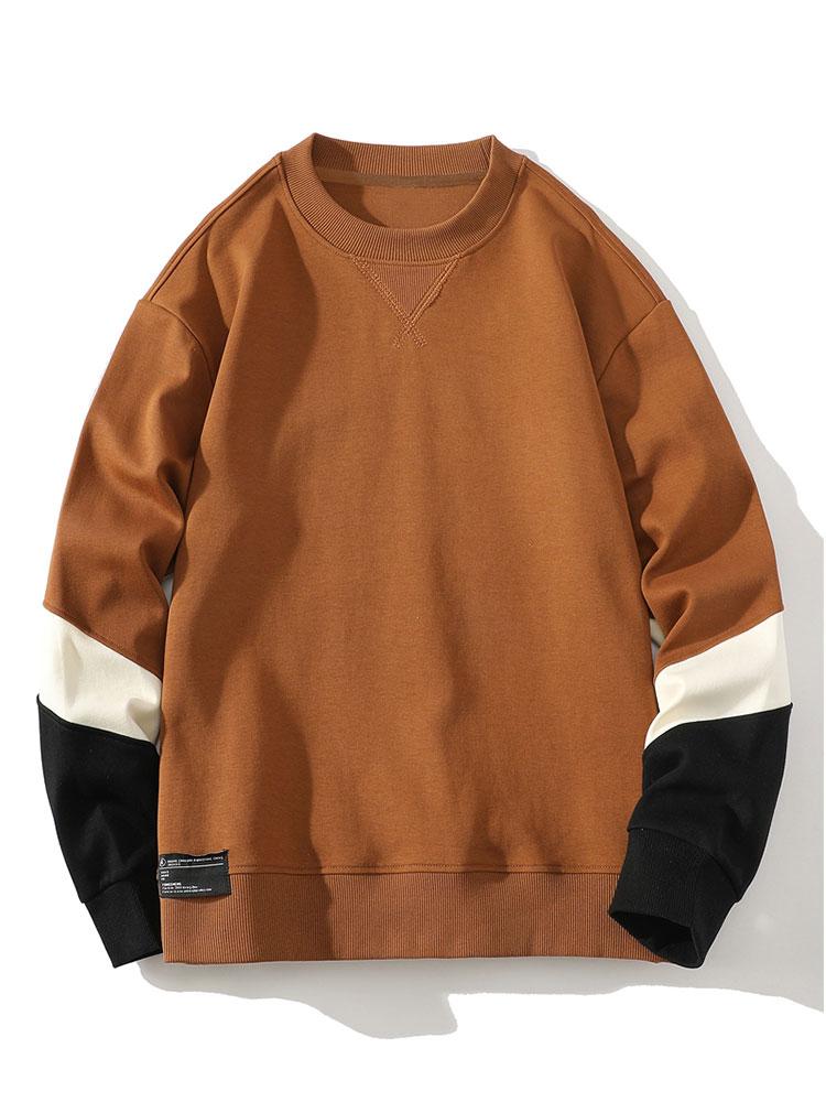 Farbblock Crewneck Sweatshirt - Image 2
