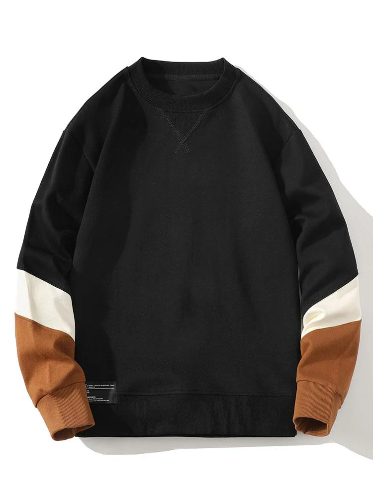 Farbblock Crewneck Sweatshirt - Image 3