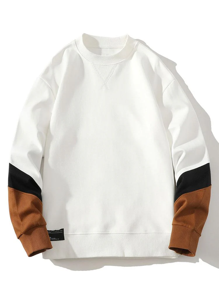 Farbblock Crewneck Sweatshirt - Image 4