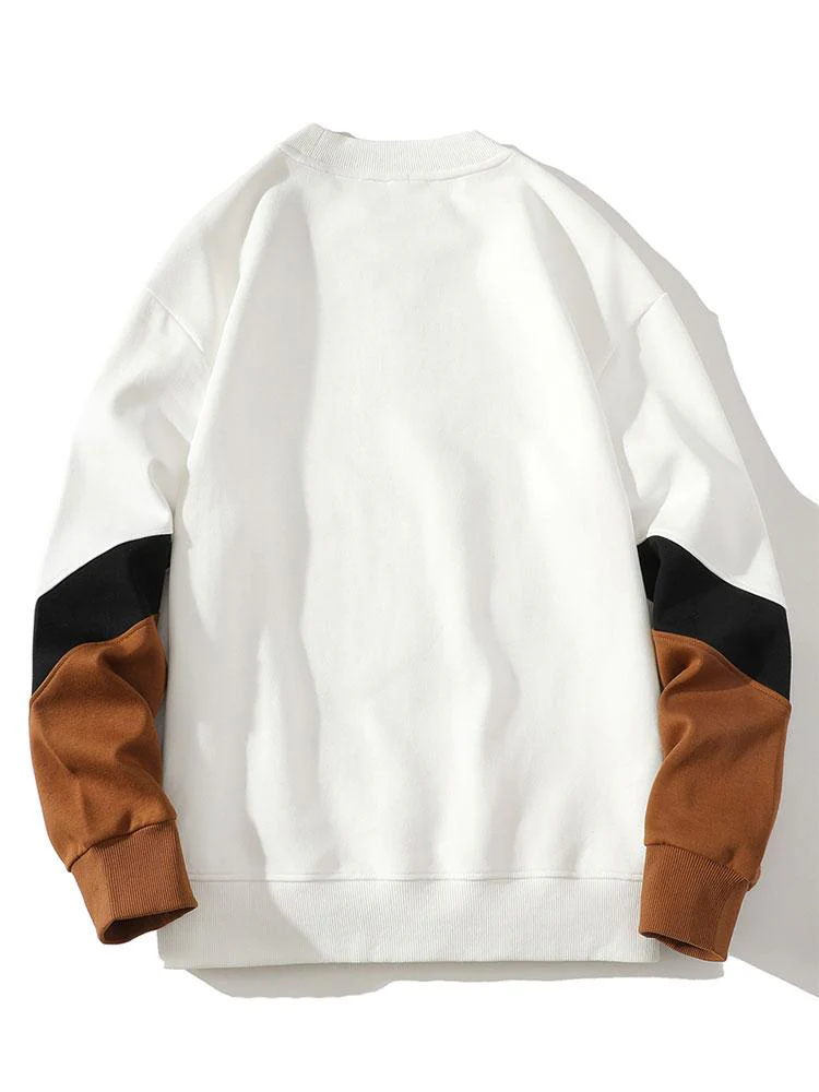 Farbblock Crewneck Sweatshirt - Image 5