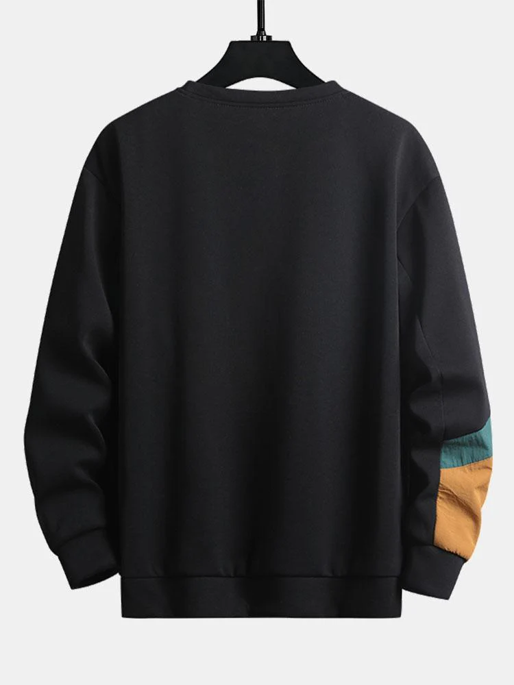 Farbblock Crewneck Sweatshirt - Image 5