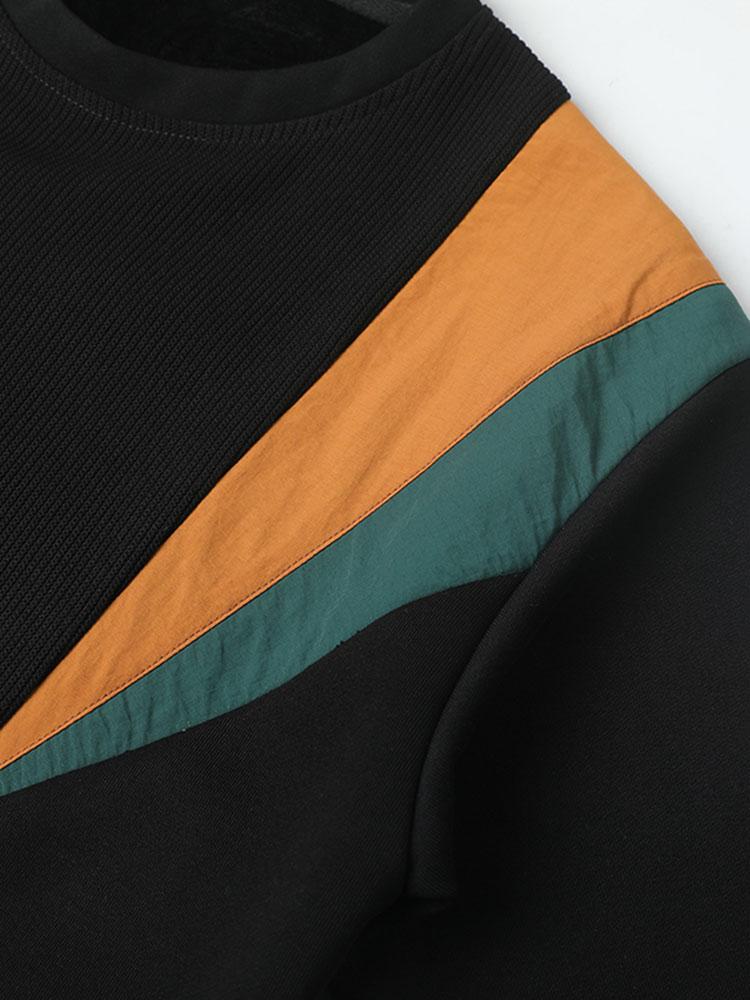 Farbblock Crewneck Sweatshirt - Image 7