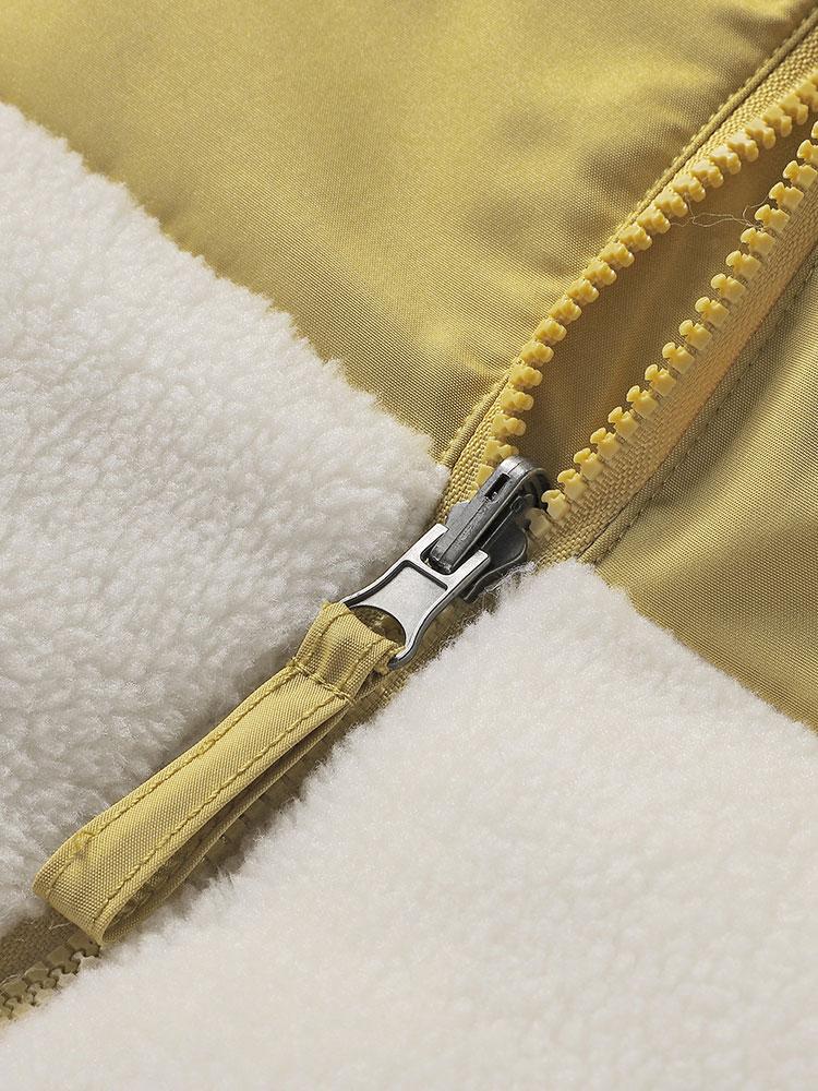Doppelseitige Teddy-Pufferjacke - Image 14