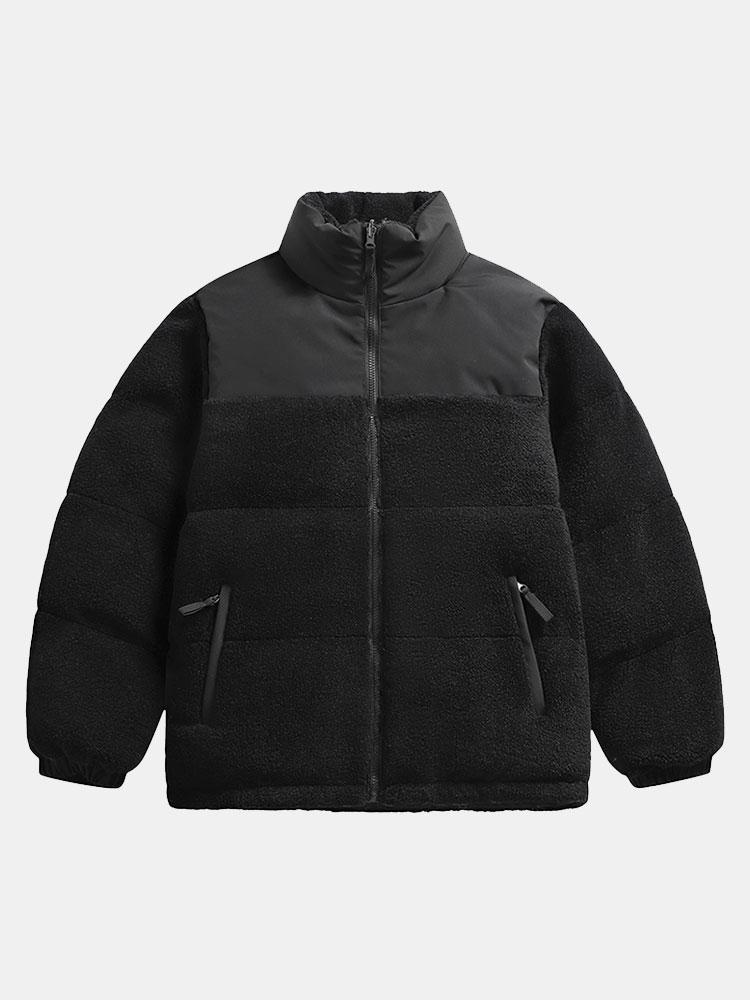 Doppelseitige Teddy-Pufferjacke - Image 3