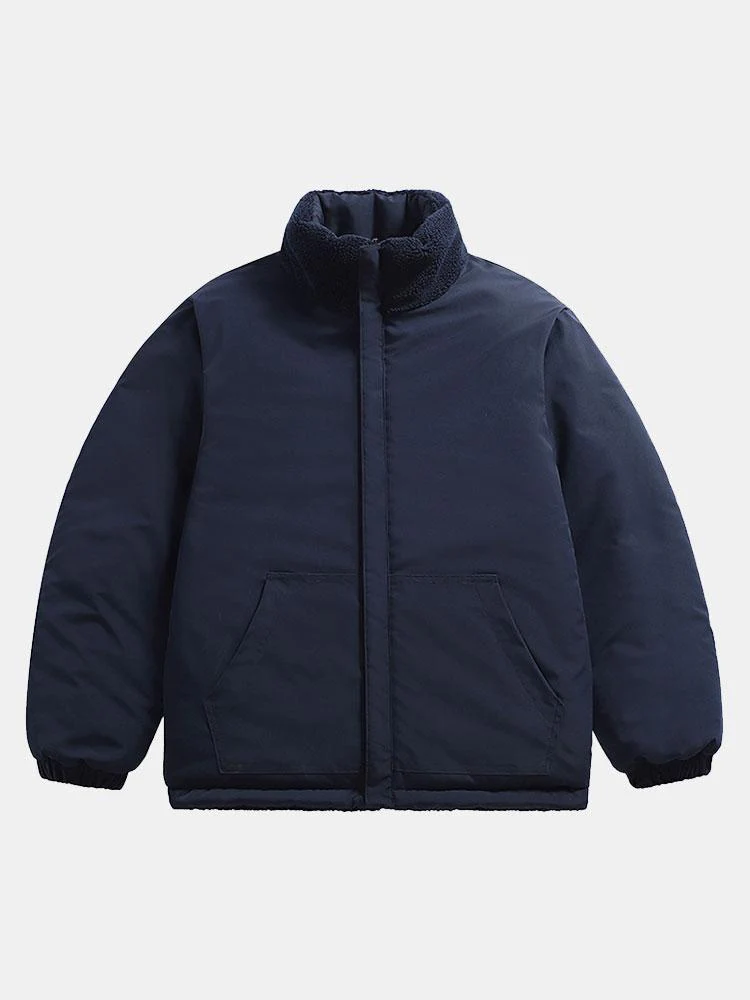 Doppelseitige Teddy-Pufferjacke - Image 6