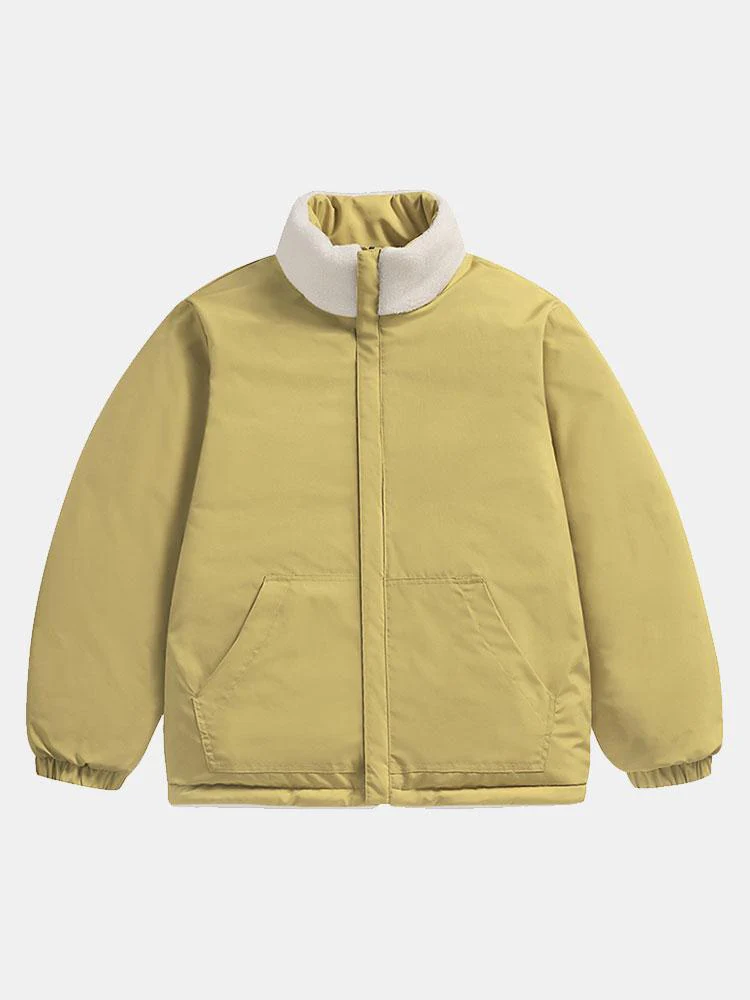 Doppelseitige Teddy-Pufferjacke - Image 8