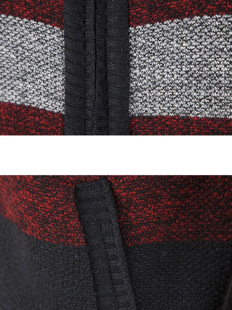 Farbblock-Funnel-Neck-Zip-Up-Pullover - Image 10