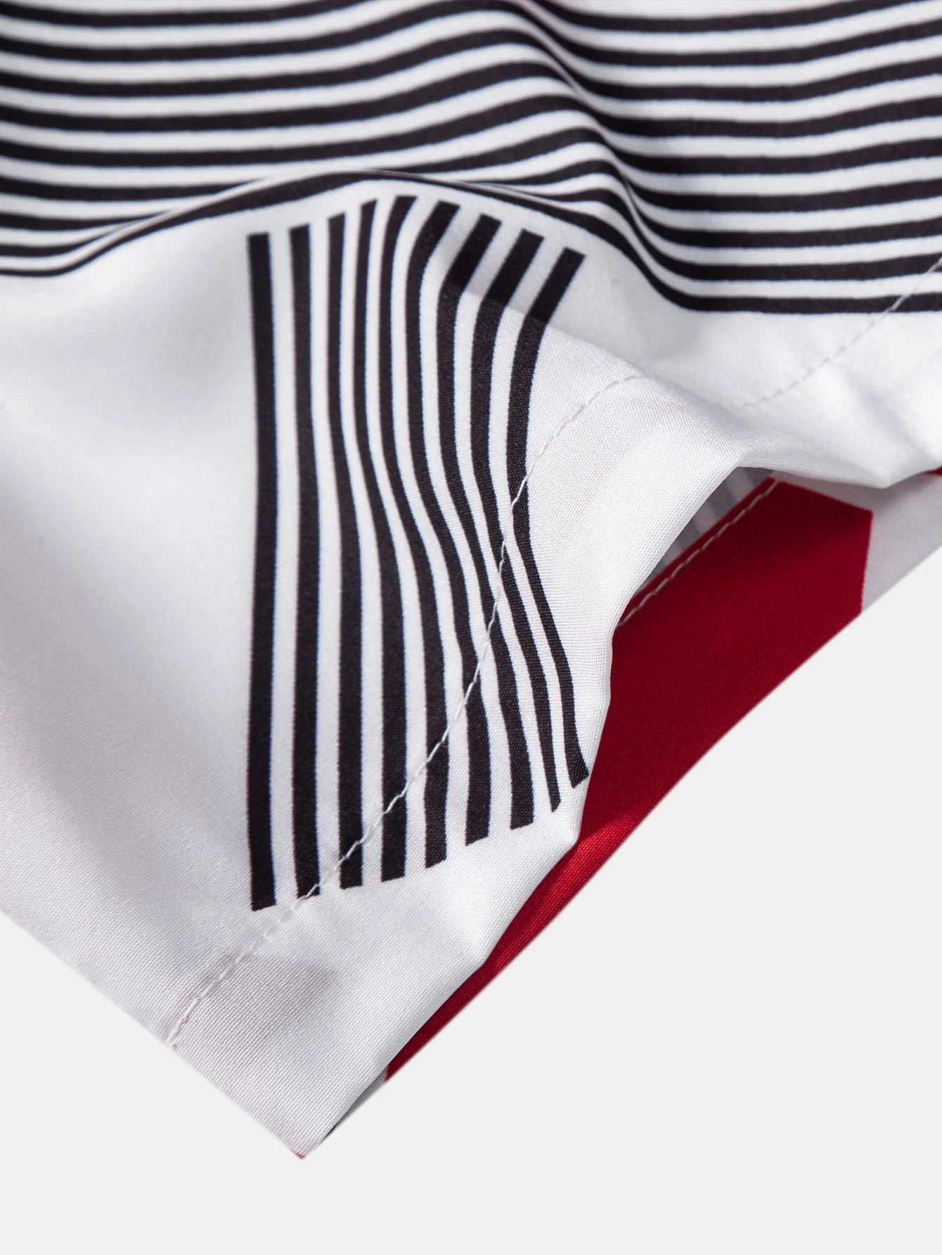 Farbe Block Geometrie Druck Hemd mit Knopfleiste & Herren Badeshorts mit mittlerer Länge und Kordelzug - Image 10