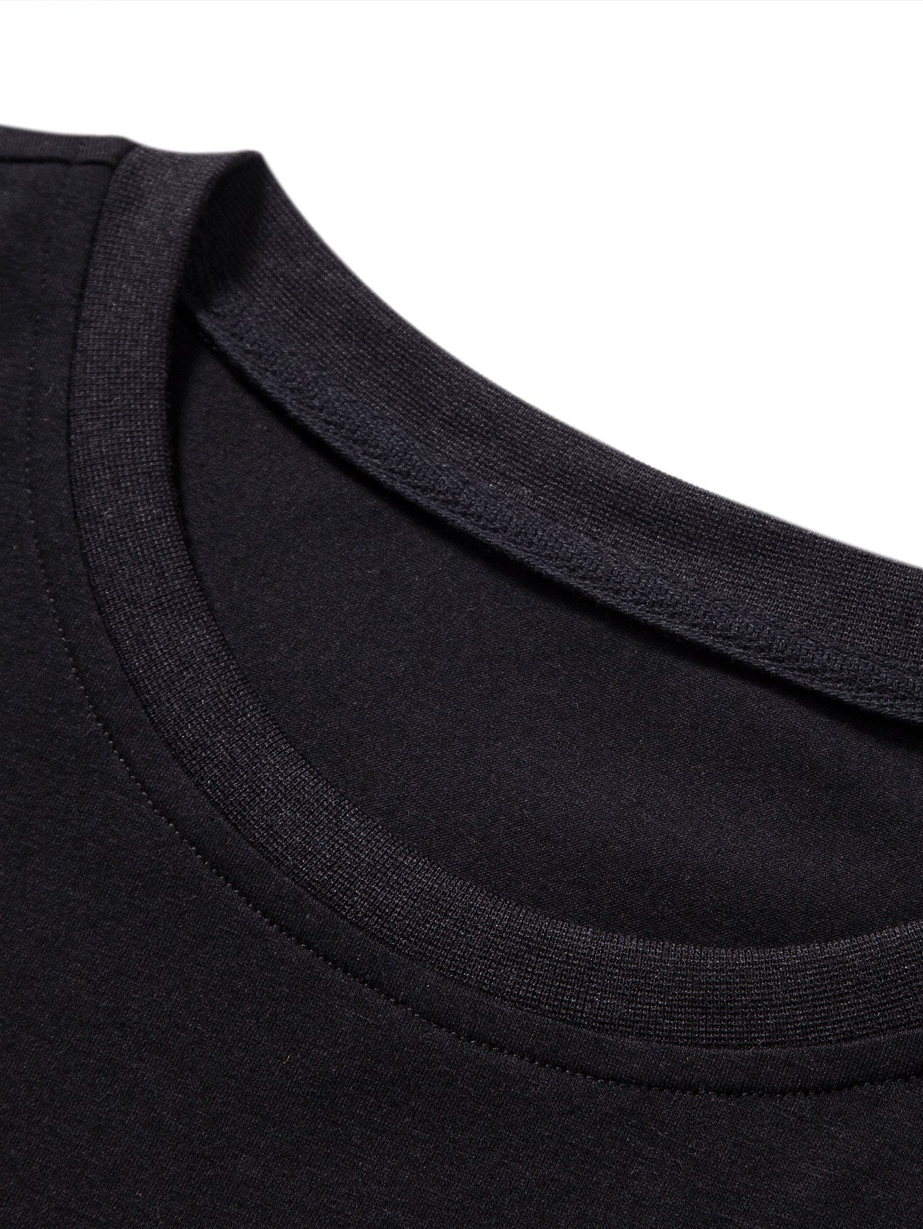 Farbblock-Patchwork-Bogen-Saum-T-Shirt - Image 7