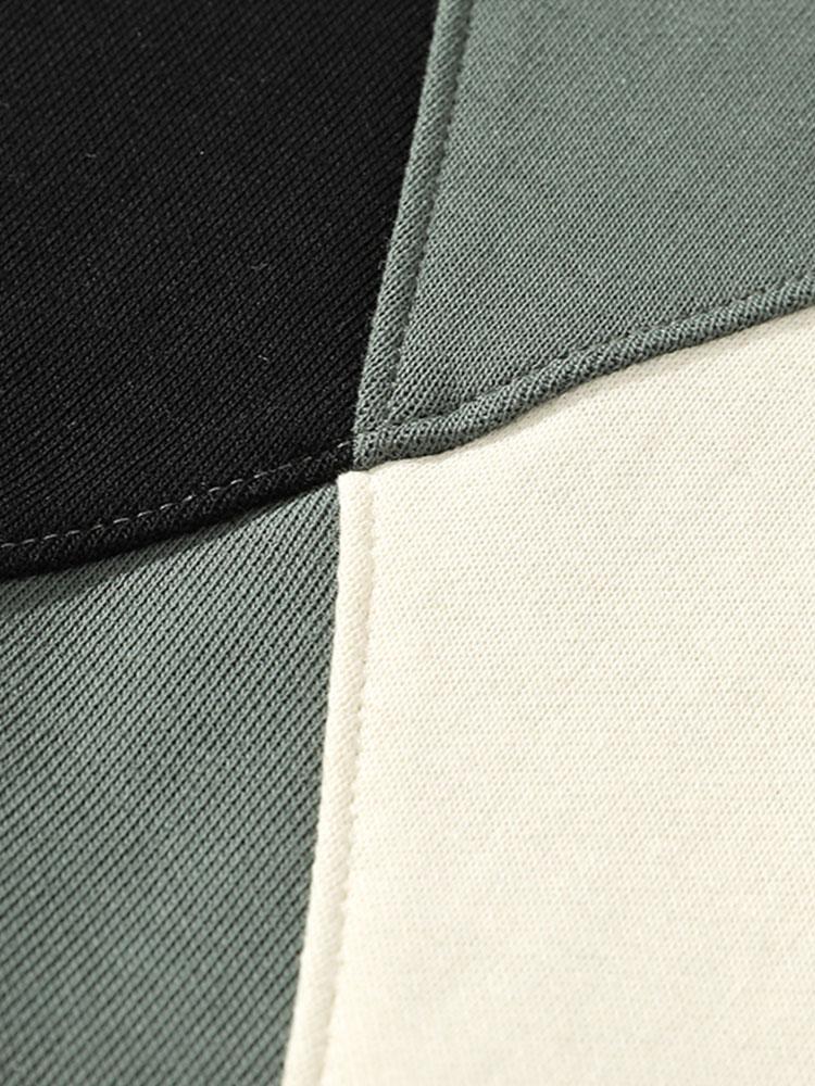 Farbblock-Patchwork-Sweatshirt - Image 7