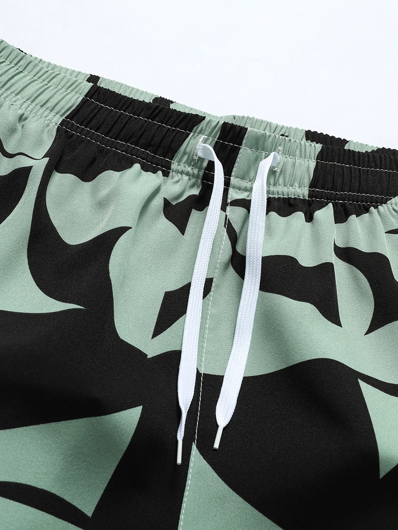 Farbblockdruck Reißverschluss Taschen Shorts - Image 7