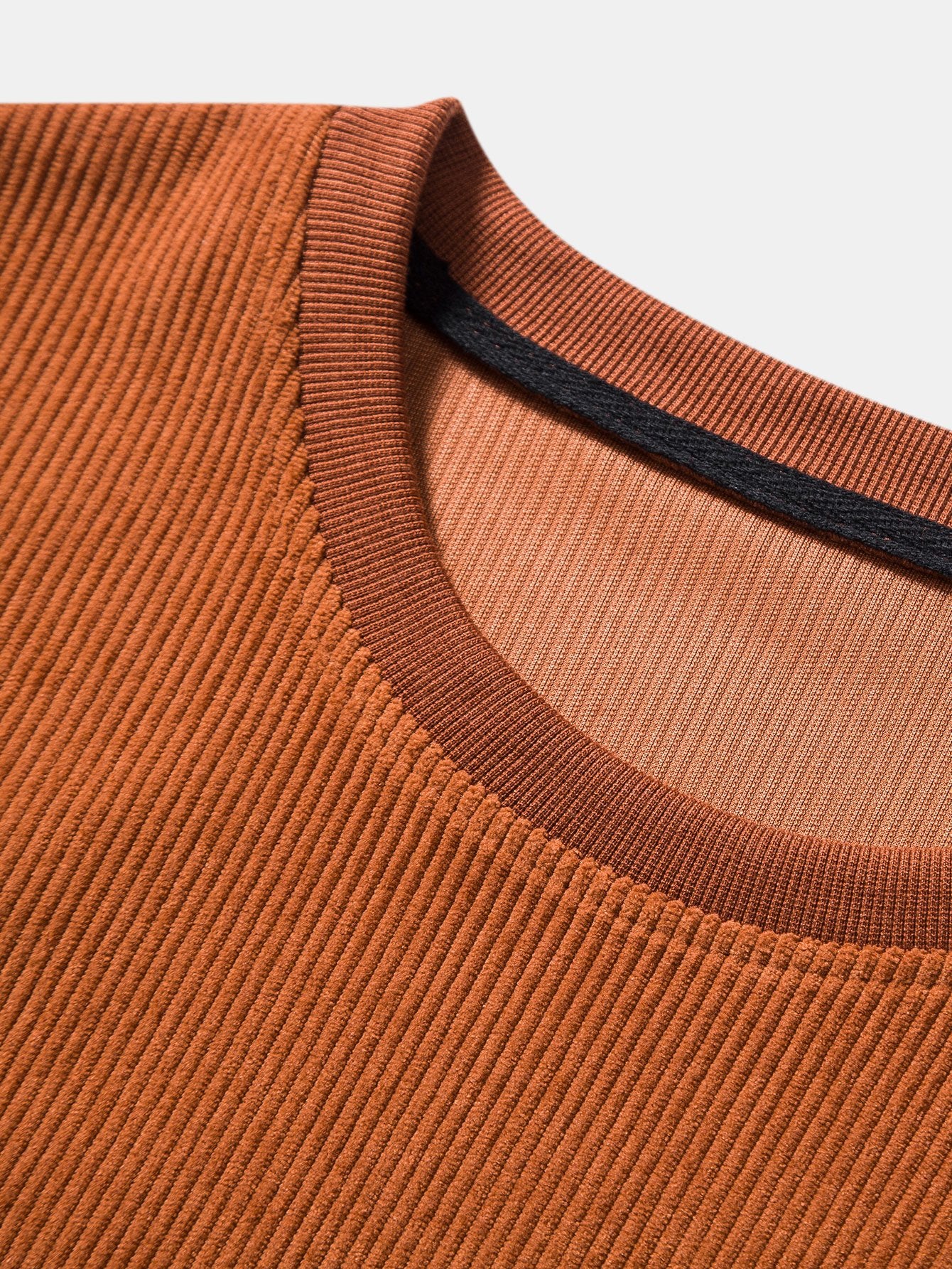 Farbblock Stretch-Cord T-Shirt - Image 4