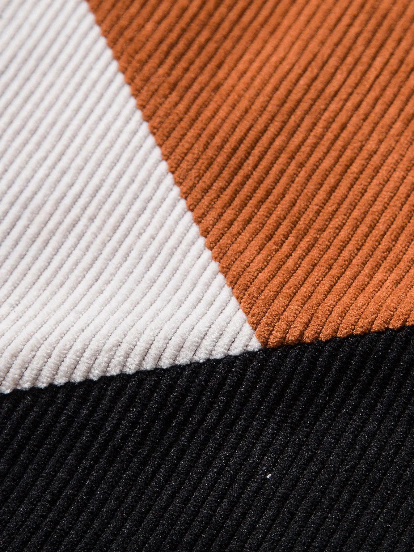 Farbblock Stretch-Cord T-Shirt - Image 6