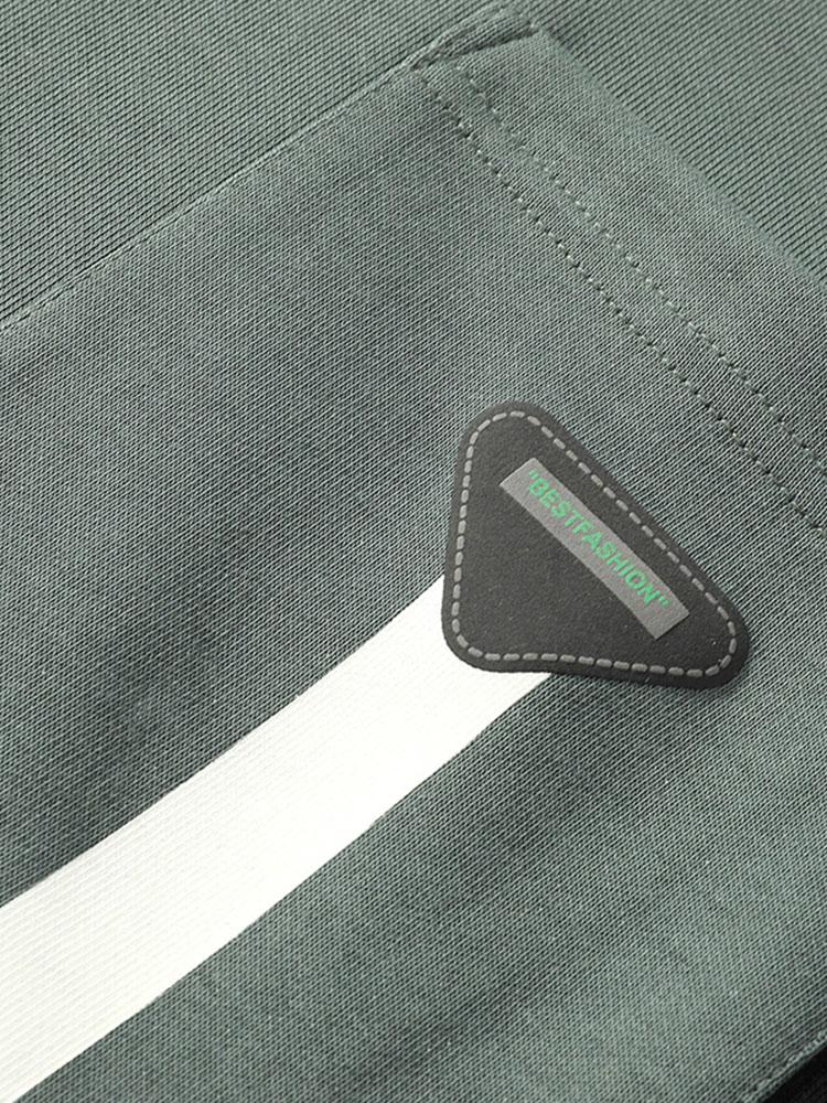 Farbblock-Sweatshirt mit Tasche - Image 7
