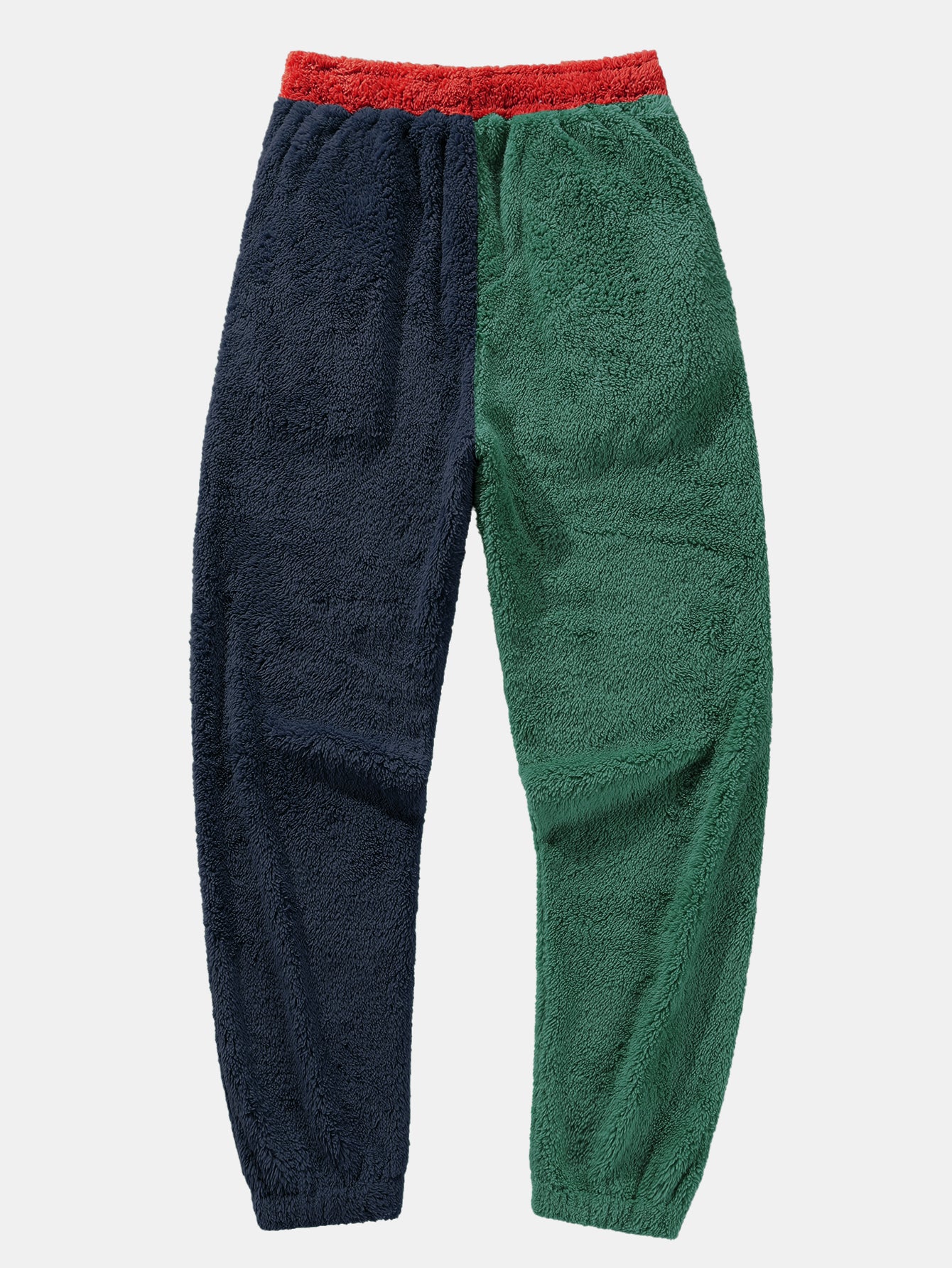 Color Block Teddy Jogger Pants - Image 2
