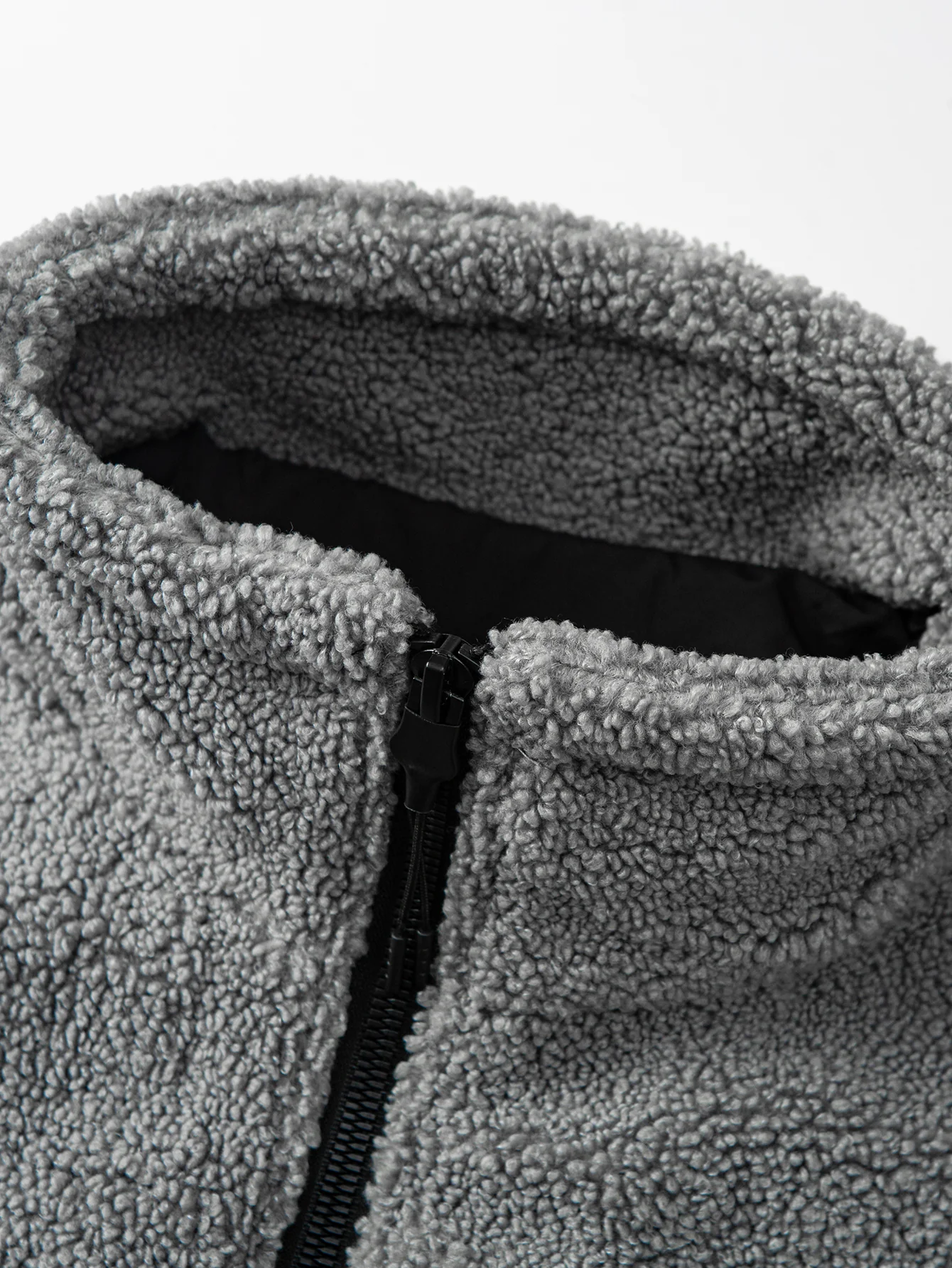 Farbblock Teddy Reißverschlussjacke - Image 8