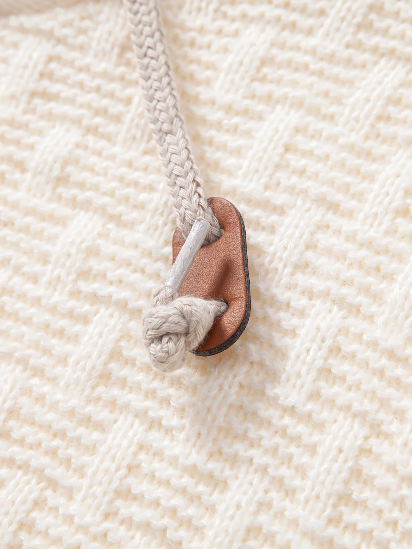 Farbblock Struktur Kapuzenpullover - Image 4
