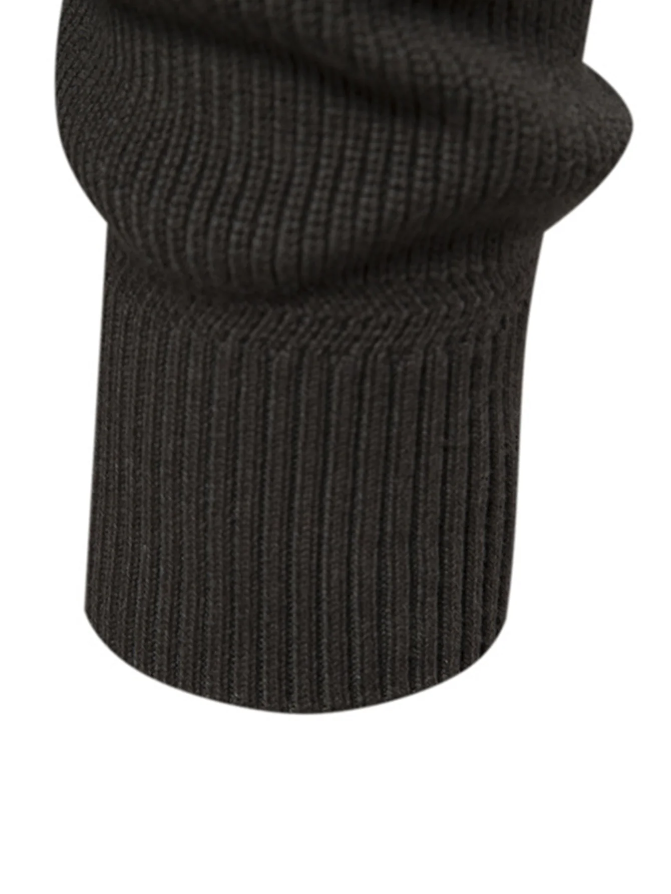 Farbblock Reißverschluss Stehkragen Pullover - Image 5