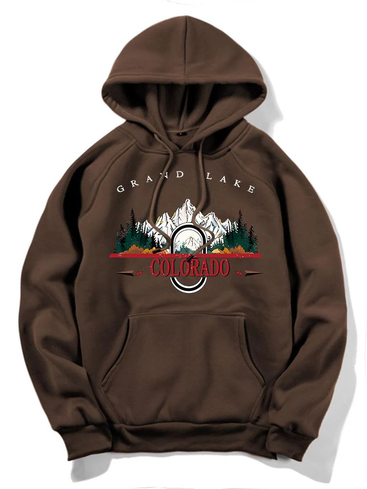 Colorado Mountain Print Hoodie - Image 12