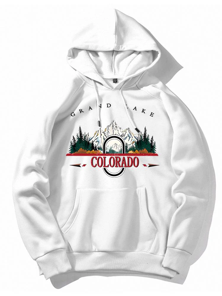 Colorado Mountain Print Hoodie - Image 2