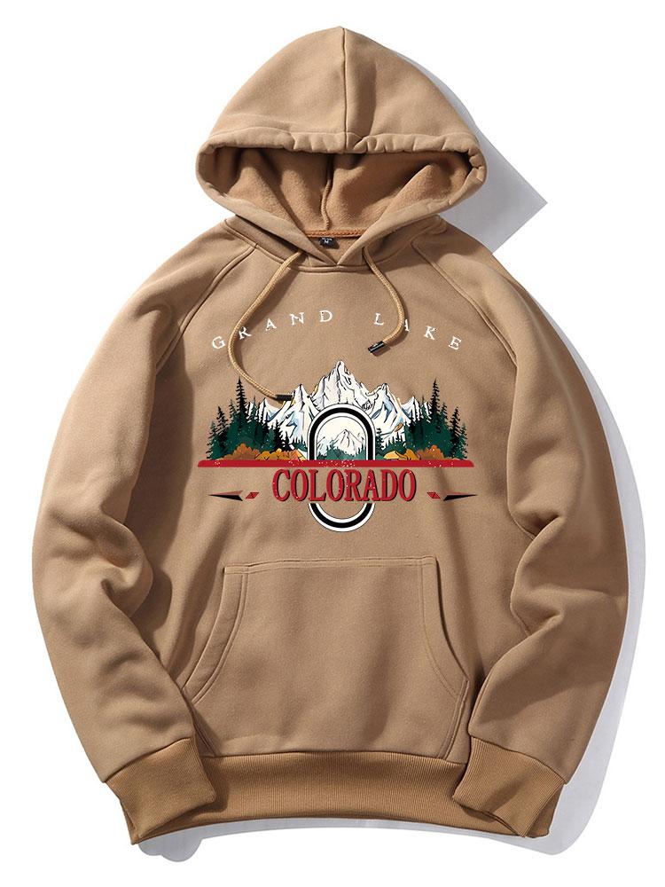 Colorado Mountain Print Hoodie - Image 4