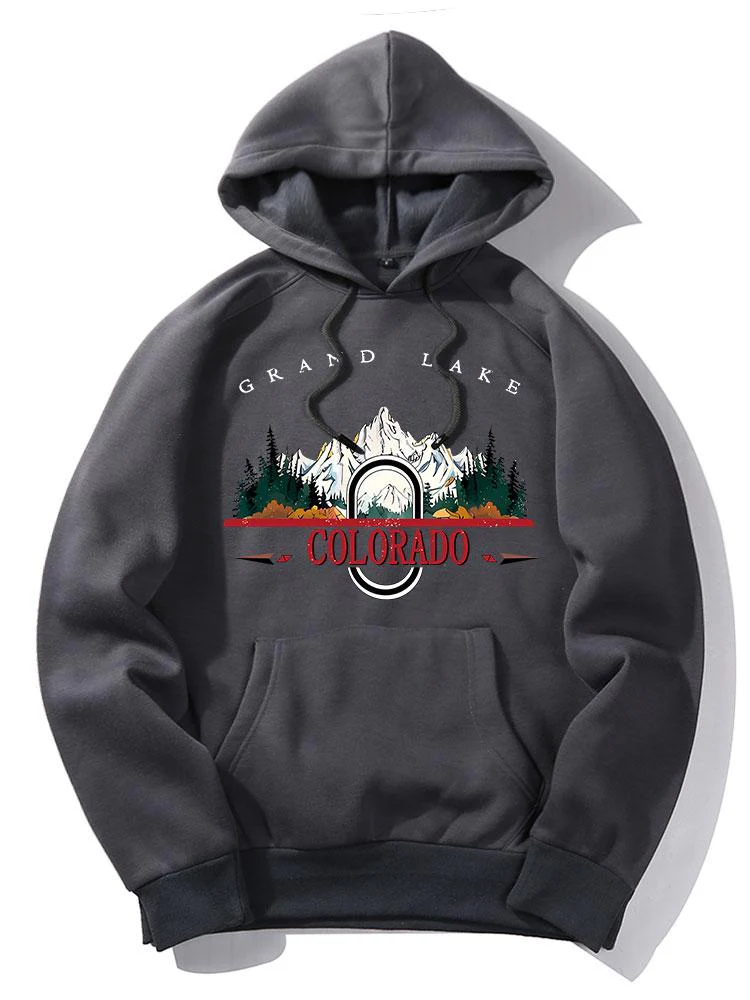 Colorado Mountain Print Hoodie - Image 5