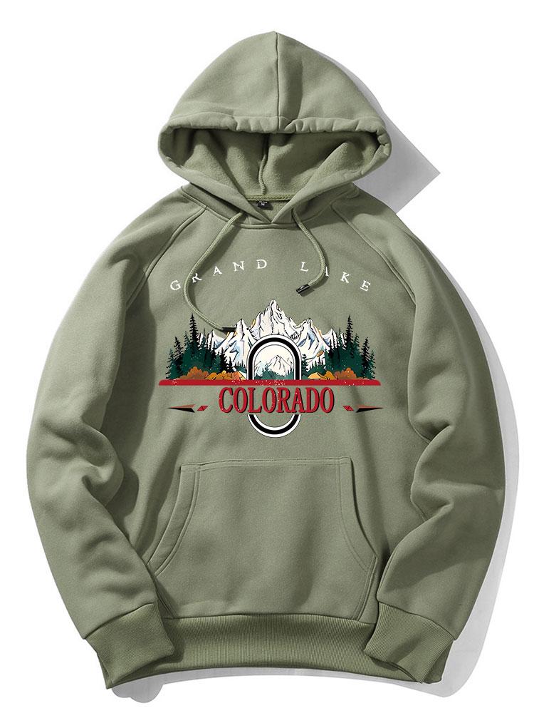 Colorado Mountain Print Hoodie - Image 7