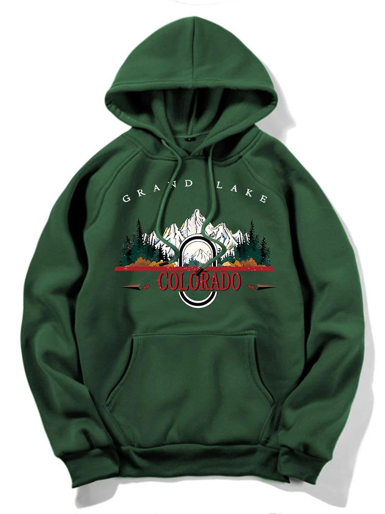 Colorado Mountain Print Hoodie - Image 8