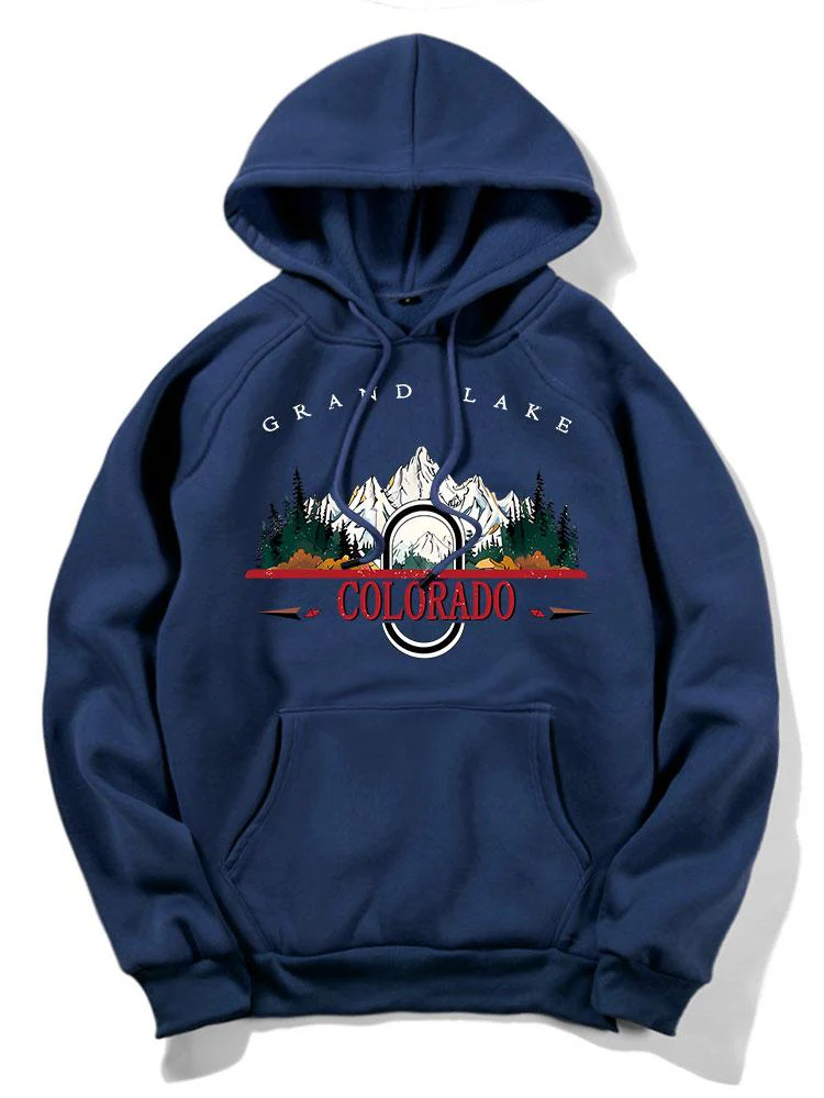 Colorado Mountain Print Hoodie - Image 9