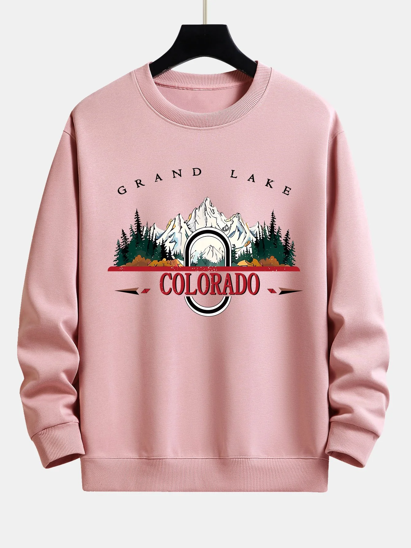 Colorado Mountain Print Relax Fit Sweatshirt - Image 8