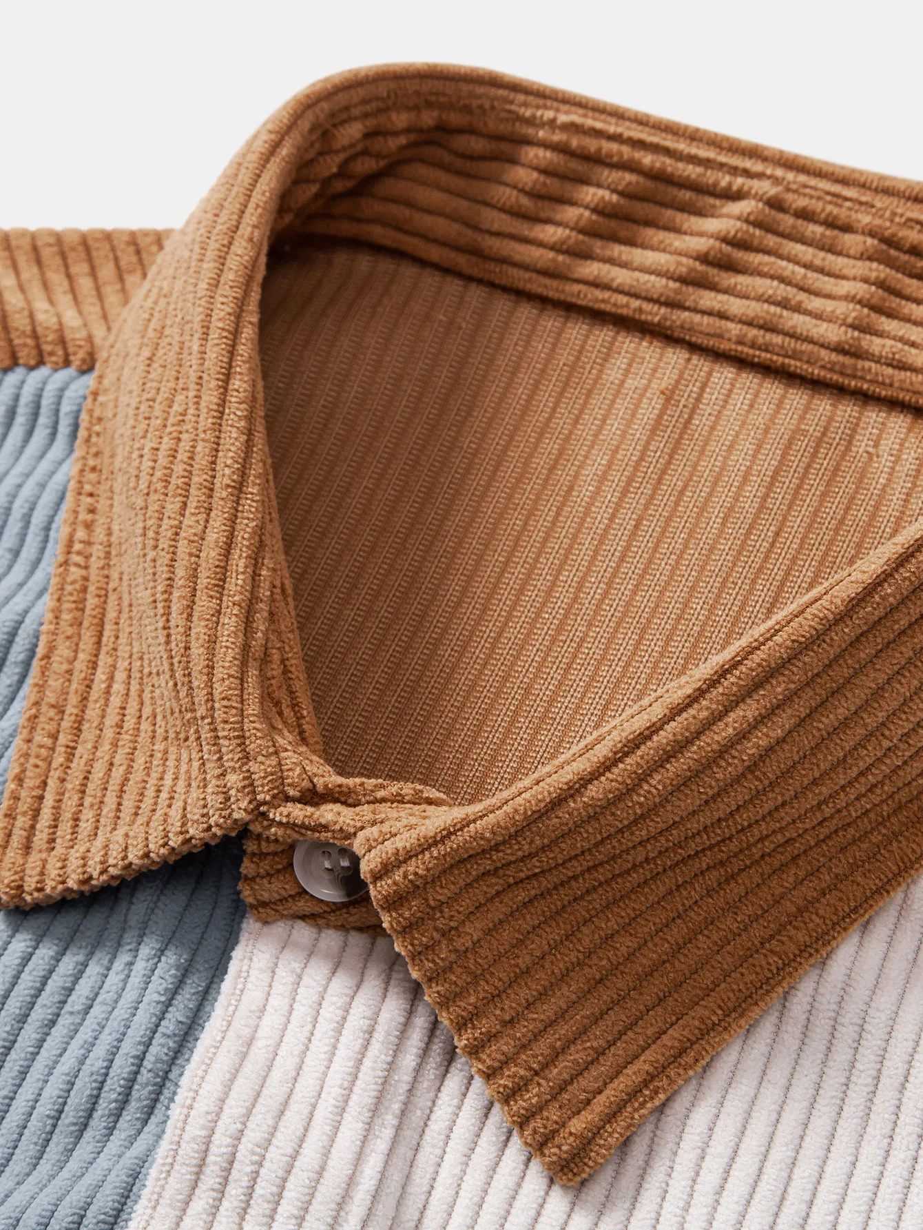 Farbblock Corduroy Hemd - Image 3