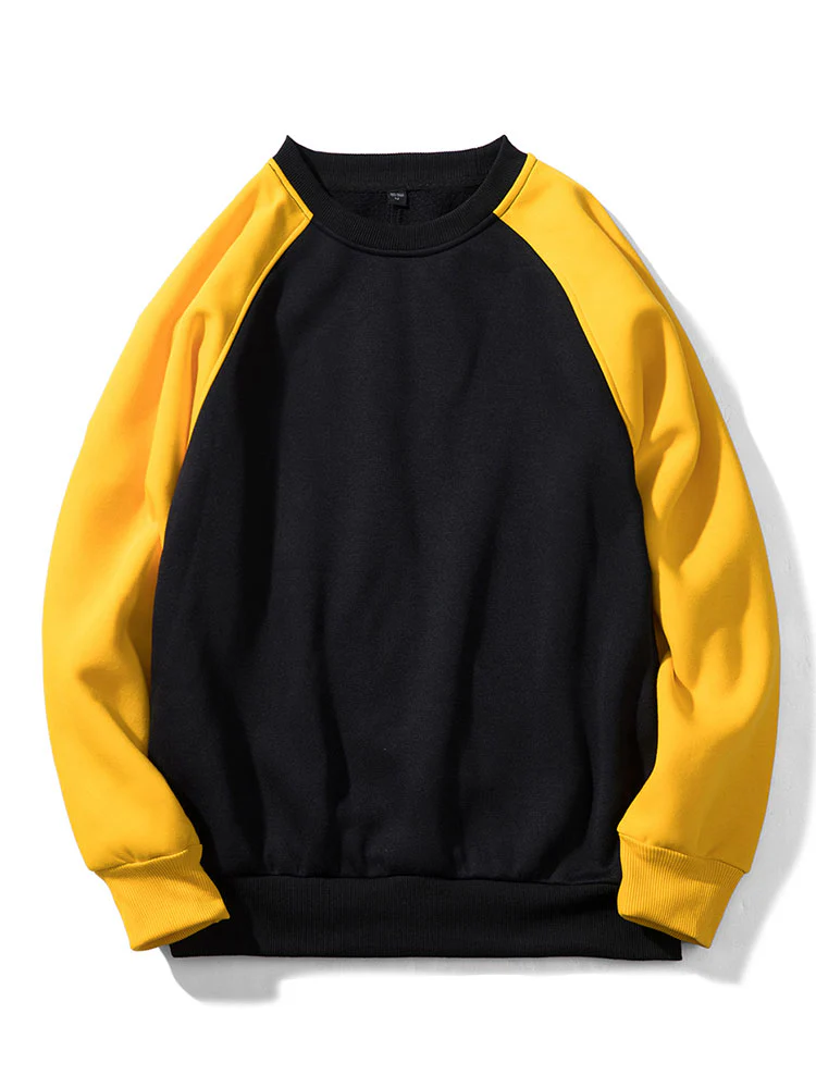 Farbblock Mehrfarbige Sweatshirts - Image 3