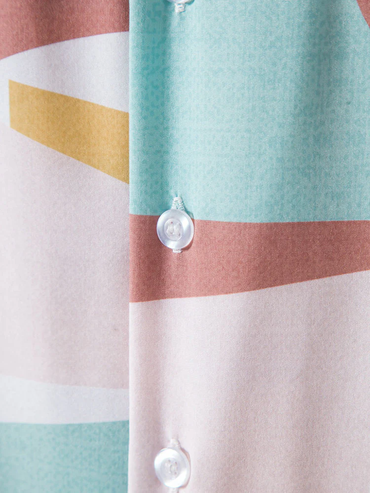 Abstrakte Farbblockdruckbluse - Image 5