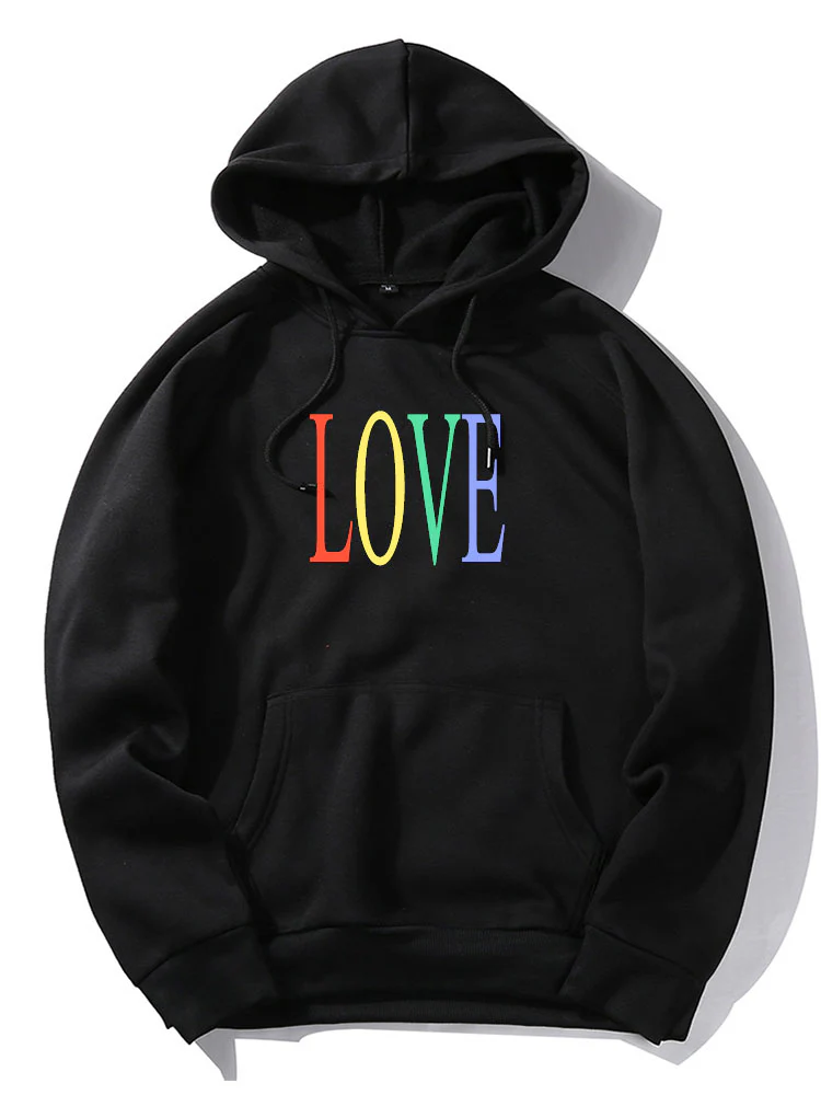 Bunter Liebesdruck Hoodie - Image 2