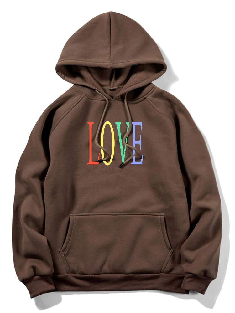 Bunter Liebesdruck Hoodie - Image 3